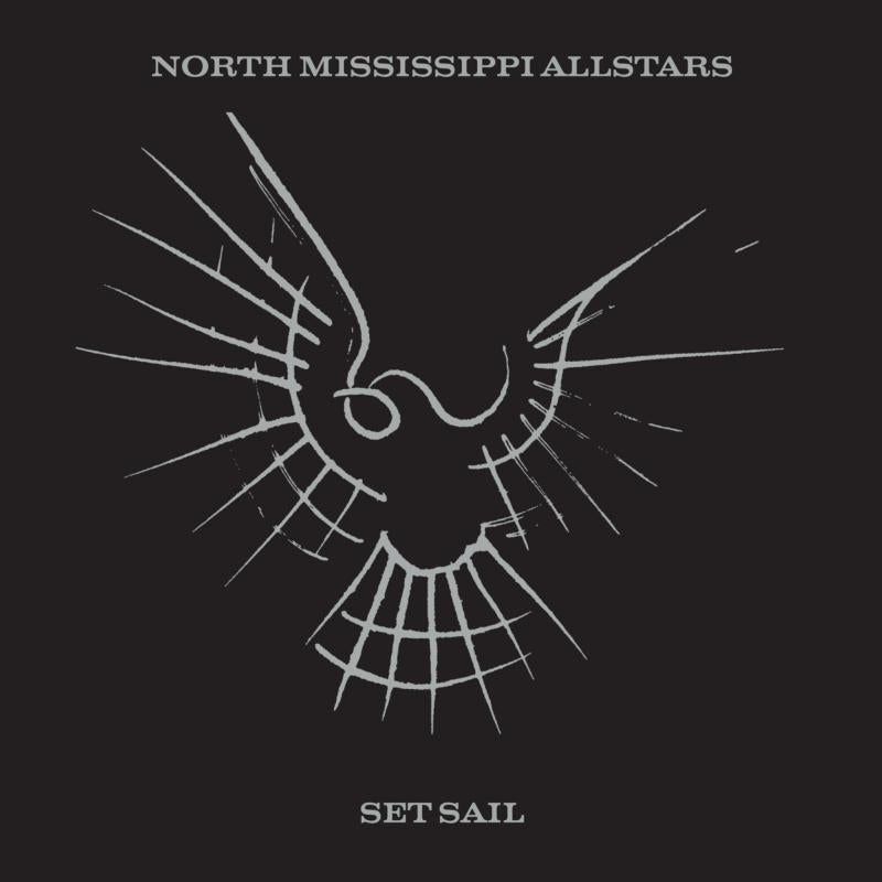 Album cover for North Mississippi Allstars’ “Set Sail” featuring a bird-like design.