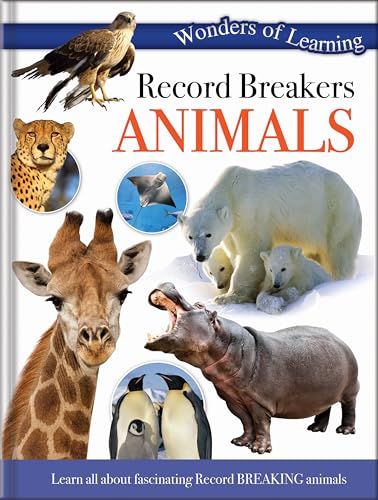 Book cover featuring diverse animals: cheetah, giraffe, polar bear, and hippo.