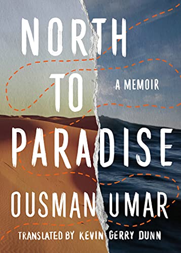 Book cover: split image of desert and ocean, with white title text.