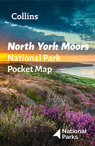 Cover of North York Moors National Park pocket map with heather.