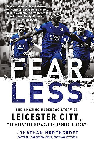 Book cover featuring Leicester City soccer players celebrating victory.
