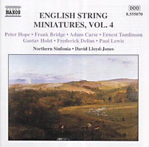 CD cover for "English String Miniatures, Vol. 4" featuring a landscape painting.