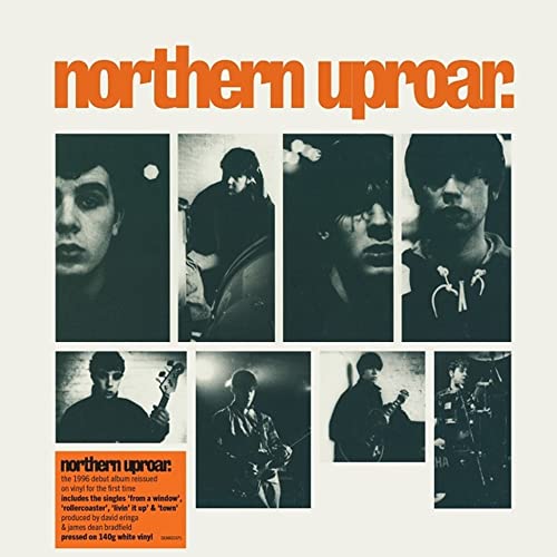 Album cover for Northern Uproar featuring black and white band portraits.
