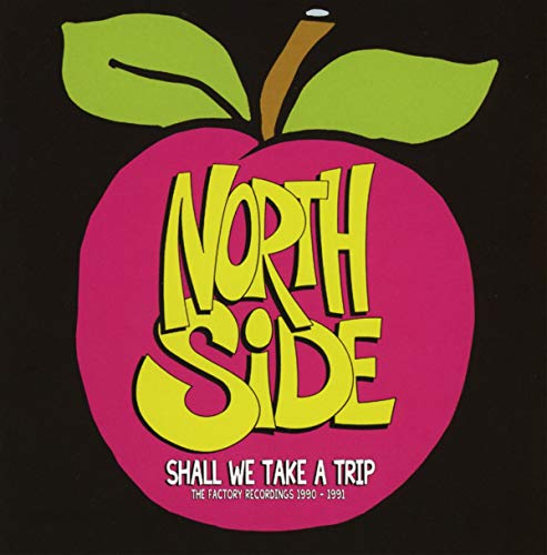 CD cover: pink apple with yellow "Northside" text and green leaves.