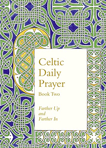 Book cover with Celtic knotwork design and text: "Celtic Daily Prayer.