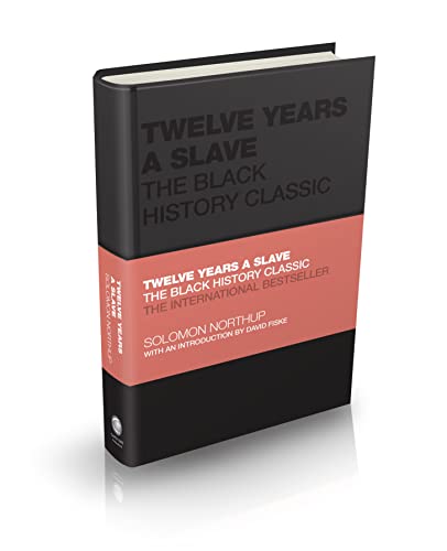Book cover for "Twelve Years a Slave" with black and red design.