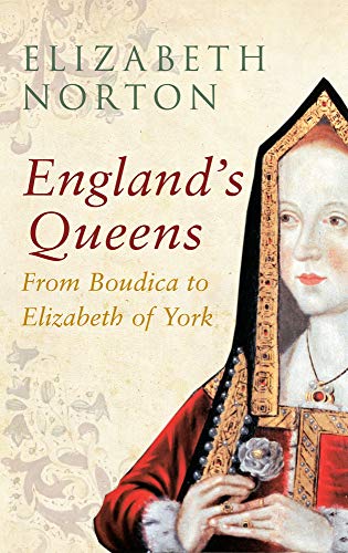 Book cover depicting a medieval queen in red and gold robes.