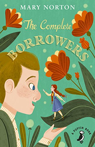 Book cover illustration of a boy, girl, and large orange flowers.