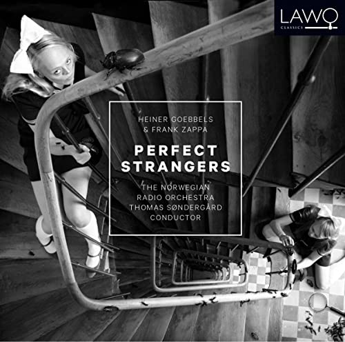 CD cover: people on stairs, text “Perfect Strangers” and orchestra details.