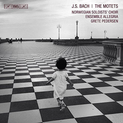 CD cover: black and white image of a girl on a checkered pier.