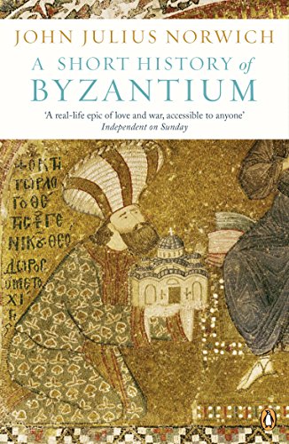 Book cover: “A Short History of Byzantium” with mosaic imagery.