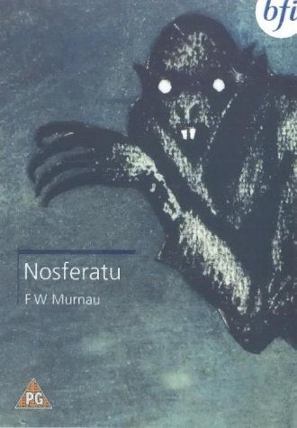 Nosferatu DVD cover featuring a shadowy, monstrous figure with large hands.
