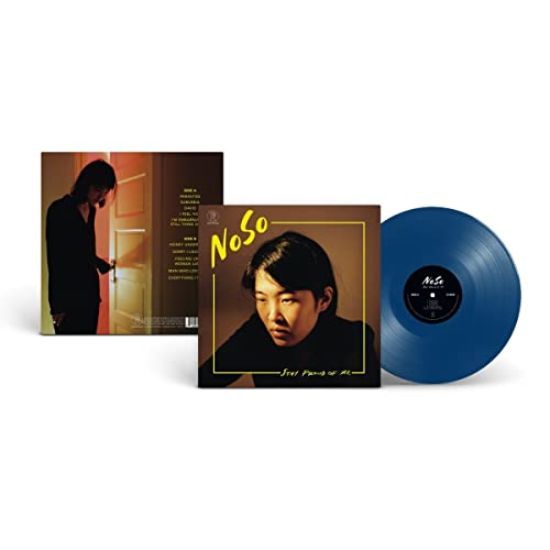 Noso Stay Proud Of Me vinyl record album cover and blue vinyl disc.