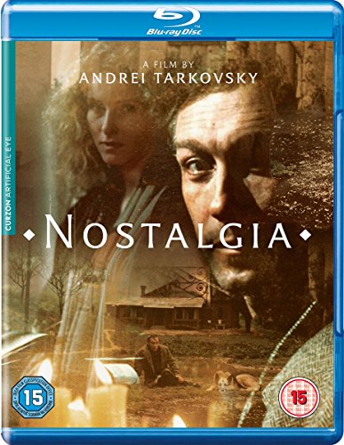 Blu-ray cover for "Nostalgia" featuring portraits and a rural landscape.