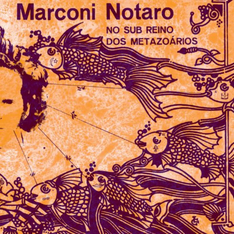 CD cover: orange background with ornate, dark purple and black illustrations.