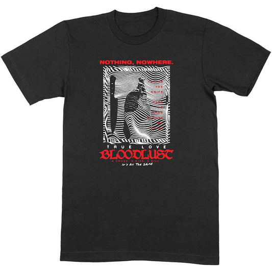 Unisex t-shirt featuring a digital landscape graphic on the chest.