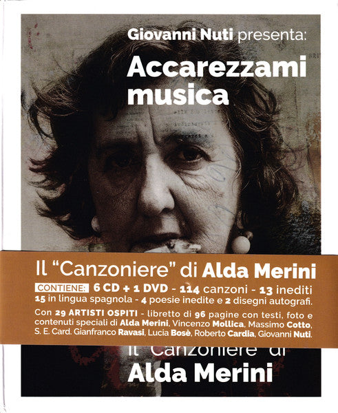 DVD cover for “Notte Di San Lorenzo” featuring a portrait of Alda Merini.
