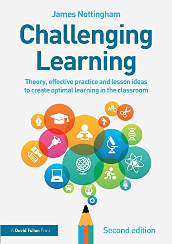 Book cover: "Challenging Learning" with colorful icons and a pencil.