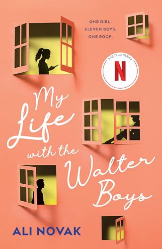 Book cover for “My Life with the Walter Boys” featuring windows and silhouettes.