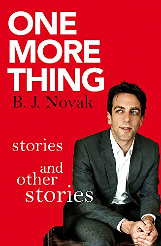 Book cover with red background, white text, and a photo of B.J. Novak.