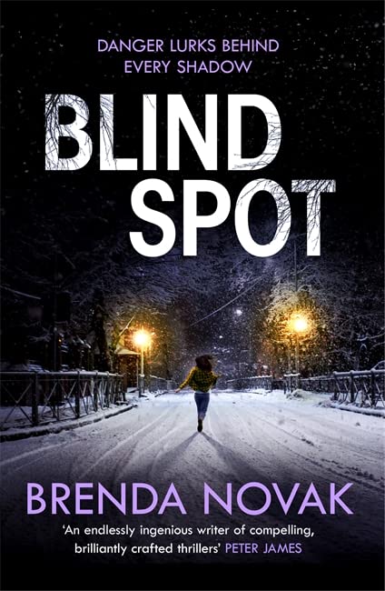 Book cover: snowy street scene with a woman walking away from the viewer.