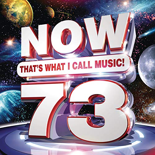 CD cover for “NOW 73: That’s What I Call Music!” with space theme.