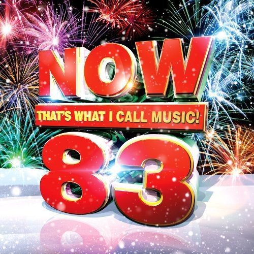 “NOW 83” album cover with red lettering and fireworks background.