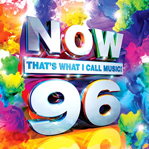 Now That's What I Call Music 96 CD cover with colorful smoke background.