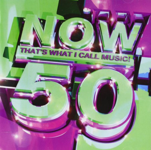 Now That's What I Call Music!" Volume 50 CD cover, bright green and purple.
