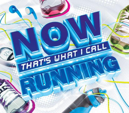 CD cover for “Now That’s What I Call Running” with running shoes.