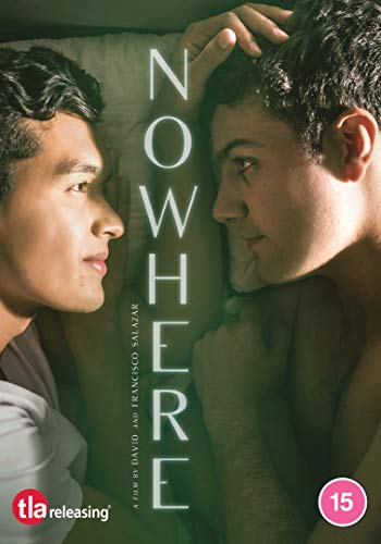 DVD cover for “Nowhere” featuring two young men looking at each other.