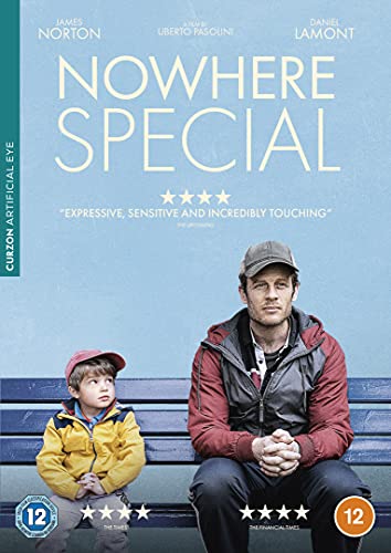 DVD cover for “Nowhere Special” featuring a man and child sitting.