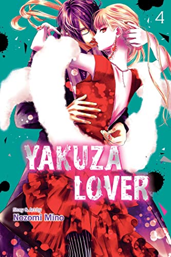 Manga cover: couple embracing, red dress, stylized text “Yakuza Lover.”