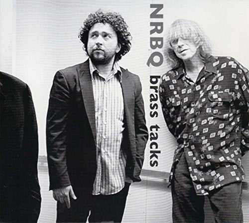Black and white CD cover featuring two men and partial third figure.