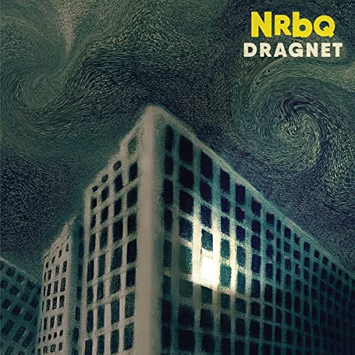 Album cover showing a stylized building under a swirling, dark, textured sky.