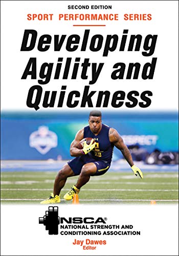 Book cover: "Developing Agility and Quickness" with a football player image.