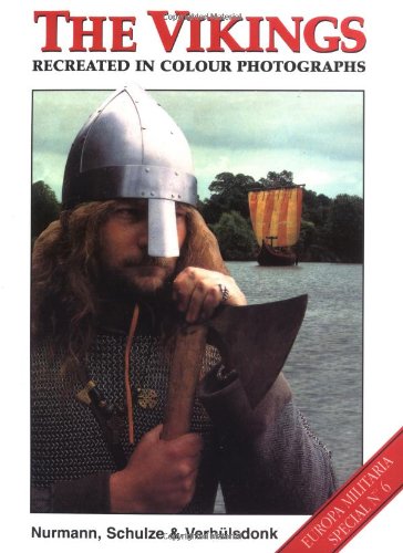 Book cover: Viking warrior with helmet, axe, and longship in background.