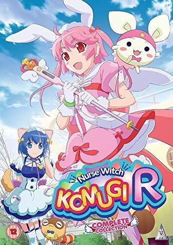 Anime DVD cover featuring a pink-haired girl in a nurse outfit with rabbits.