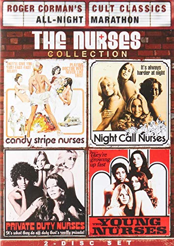 DVD cover for "The Nurses Collection" featuring four film posters with women.