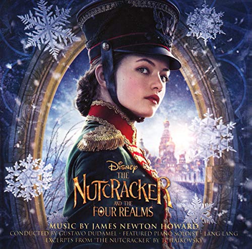 CD cover for "The Nutcracker and the Four Realms" featuring a young woman.