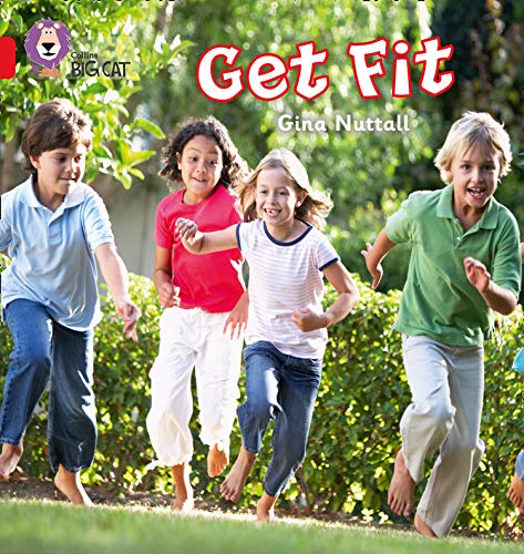 Book cover: children running on grass, titled “Get Fit”.