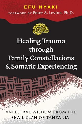Book cover with a snail shell illustration and red & black design.