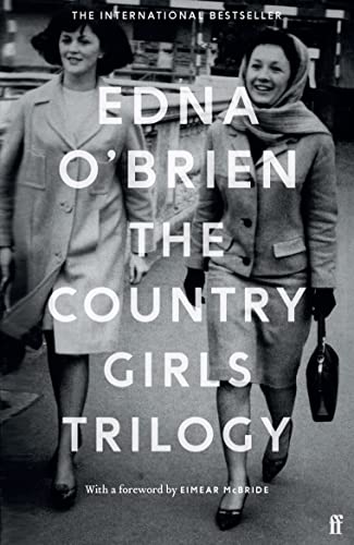 Black and white book cover showing two women walking, with title text overlaid.