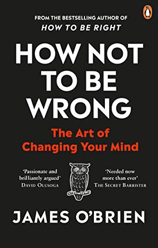 Book cover: "How Not To Be Wrong" by James O'Brien, with an owl illustration.