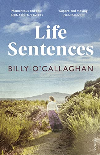 Book cover featuring a woman walking along a path in a grassy landscape.