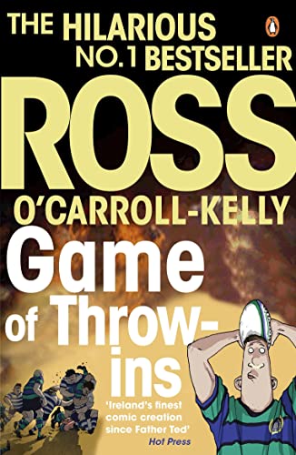 Book cover: "Game of Throw-ins" by Ross O'Carroll-Kelly, with cartoon rugby players.