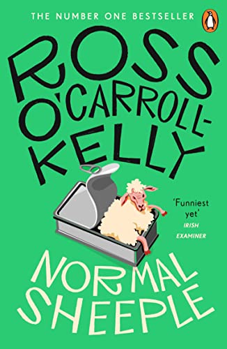 Book cover: green background, white text, sheep in a mousetrap.