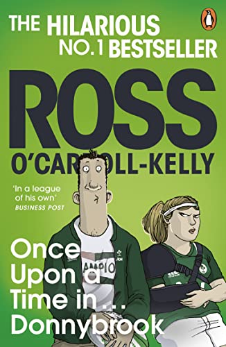 Book cover with illustrated characters and green background, titled “Once Upon a Time in… Donnybrook.”