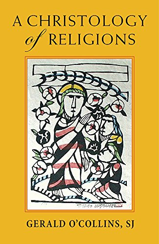 Book cover: "A Christology of Religions" with abstract religious artwork.