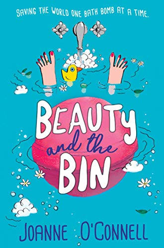 Book cover: pink bath bomb with hands, flowers, and a rubber duck.